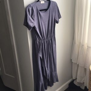 Ruffle midi dress
